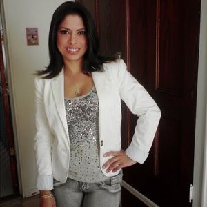 Express sequined tank top grey XXS SMALL